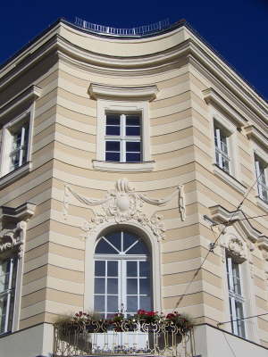 Detail vom "Achteckenhaus"